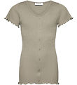 Rosemunde T-shirt - Rib - Baybay - Laurel Oak Rosemunde T-shirt - Rib - Baybay - Laurel Oak