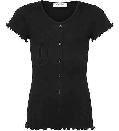 Rosemunde T-shirt - Rib - Baybay - Sort