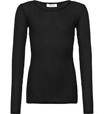Rosemunde Bluse - Rib - Baku - Sort Rosemunde Bluse - Rib - Baku - Sort