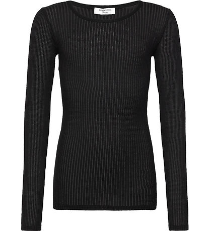 Rosemunde Bluse - Rib - Baku - Sort Rosemunde Bluse - Rib - Baku - Sort