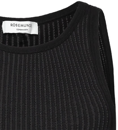Rosemunde Top - Rib - Baku - Sort Rosemunde Top - Rib - Baku - Sort