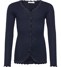 Rosemunde Cardigan - Rib - Balta - Navy m. Blonder Rosemunde Cardigan - Rib - Balta - Navy m. Blonder