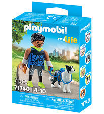 Playmobil MyLife - Jogger med Border Collie - 71740 - 7 Dele Playmobil MyLife - Jogger med Border Collie - 71740 - 7 Dele