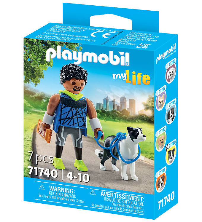 Playmobil MyLife - Jogger med Border Collie - 71740 - 7 Dele