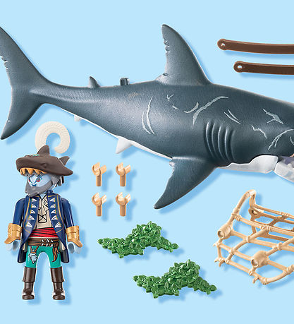 Playmobil Pirates - Kæmpehaj med Pirat - 71793 - 21 Dele