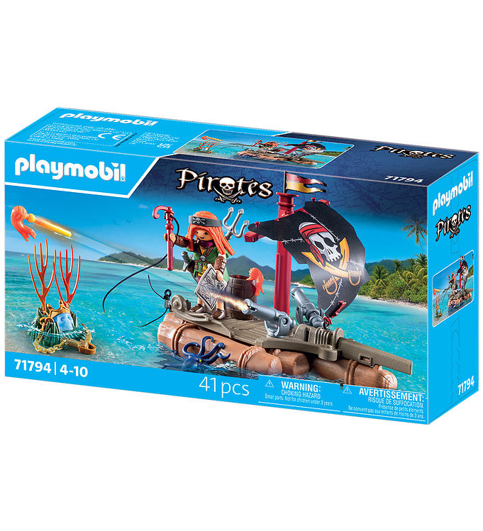 Playmobil Pirates - Piratflåde med Skat - 71794 - 41 Dele