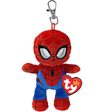 Ty Nøglering m. Bamse - Marvel - 10 cm - Spiderman