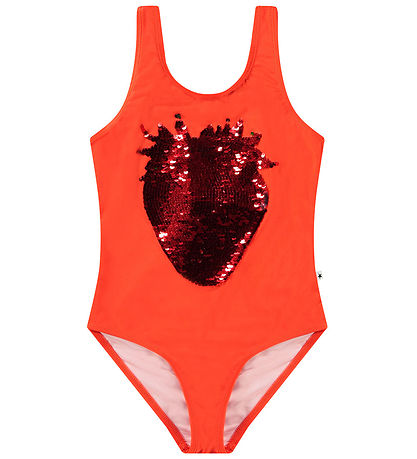 Molo Badedragt - UV50+ - Nika - Glitter Strawberry Molo Badedragt - UV50+ - Nika - Glitter Strawberry