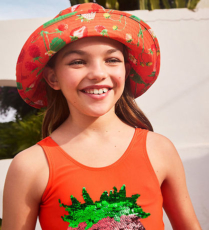 Molo Badedragt - UV50+ - Nika - Glitter Strawberry Molo Badedragt - UV50+ - Nika - Glitter Strawberry