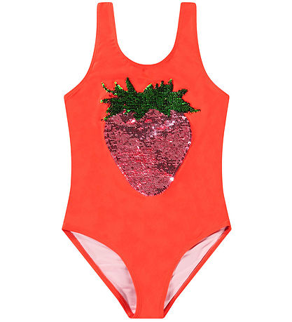 Molo Badedragt - UV50+ - Nika - Glitter Strawberry Molo Badedragt - UV50+ - Nika - Glitter Strawberry