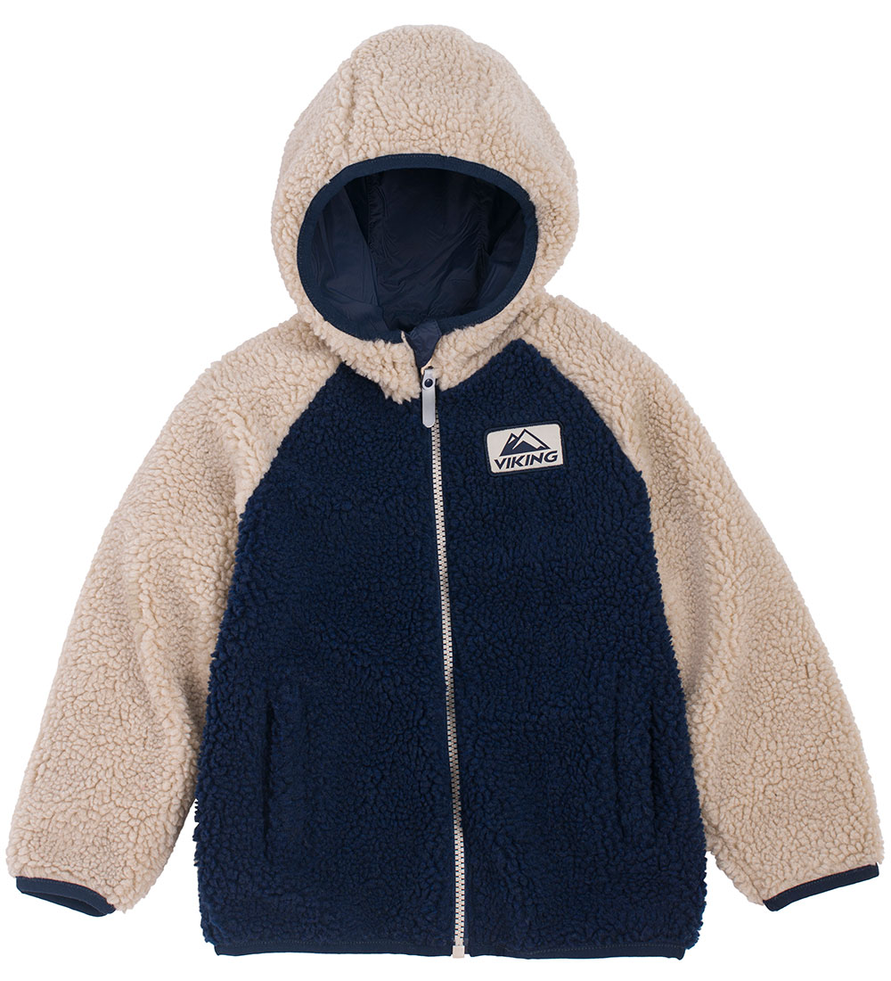 Viking Fleecejacke - Umkehrbar - Play - Navy/Beige - Viking - 5 Jahre (110) - Fleecejacken