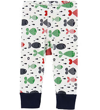 Katvig Leggings - Hvid m. fisk Katvig Leggings - Hvid m. fisk