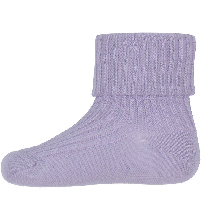 MP Strømper - Rib - Lavender Sky billede