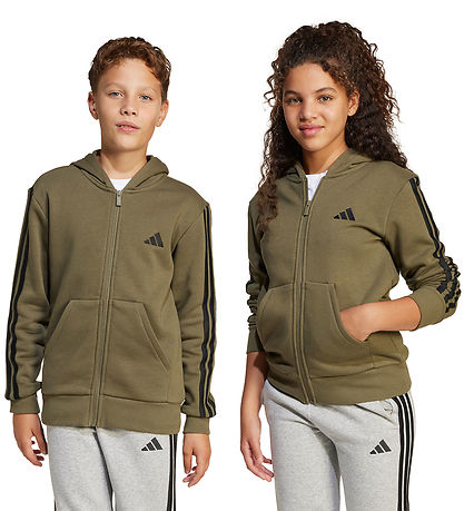 adidas Performance Cardigan - Olive Strata/Sort