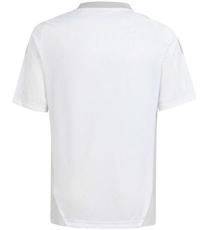adidas Performance T-shirt - Tiro24 - White w. Grey