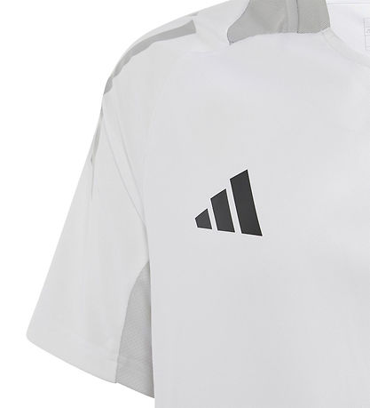 adidas Performance T-shirt - Tiro24 - White w. Grey