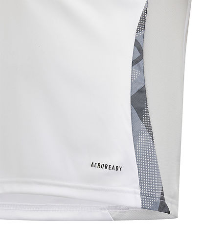 adidas Performance T-shirt - Tiro24 - White w. Grey