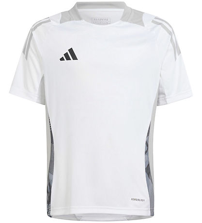 adidas Performance T-shirt - Tiro24 - White w. Grey