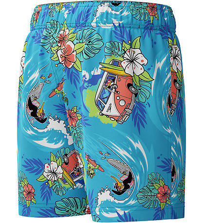 Speedo Badeshorts - Learn To Swim - Blå m. Print