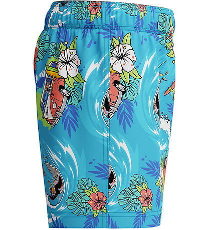 Speedo Badeshorts - Learn To Swim - Blå m. Print