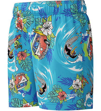 Speedo Badeshorts - Learn To Swim - Blå m. Print Speedo Badeshorts - Learn To Swim - Blå m. Print