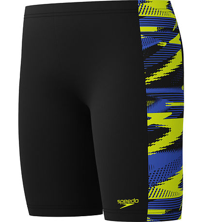 Speedo Badebukser - HyoerBoom Panel Jammer - Sort m. Gul