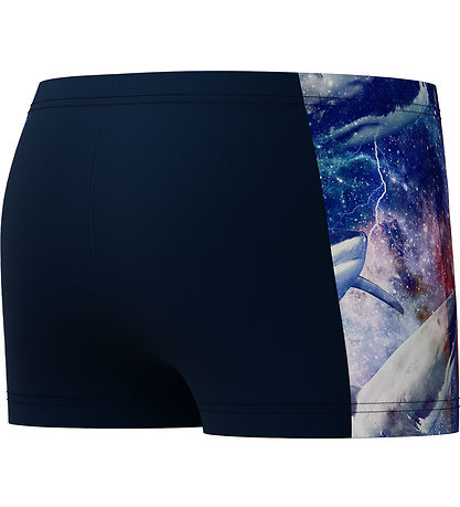 Speedo Badebukser - Digital Panel - Navy m. Hajer Speedo Badebukser - Digital Panel - Navy m. Hajer