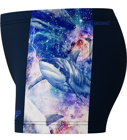 Speedo Badebukser - Digital Panel - Navy m. Hajer Speedo Badebukser - Digital Panel - Navy m. Hajer