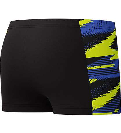 Speedo Badebukser - HyperBoom Panel - Sort m. Gul/Blå Speedo Badebukser - HyperBoom Panel - Sort m. Gul/Blå