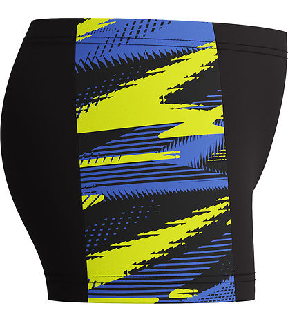 Speedo Badebukser - HyperBoom Panel - Sort m. Gul/Blå