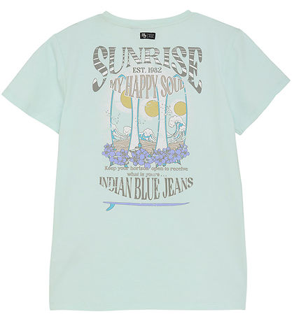 Indian Blue Jeans T-shirt - Blue Glow m. Print