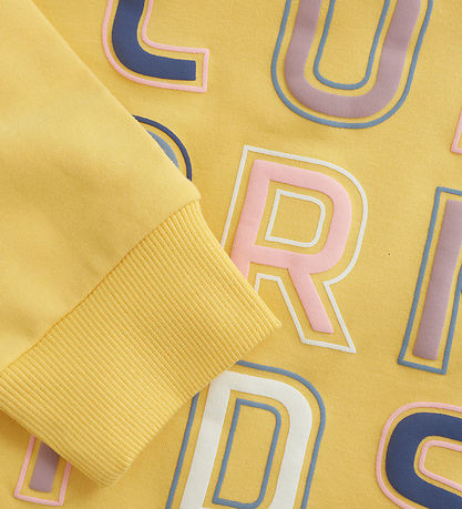 Color Kids Sweatshirt - Banana Cream w. Print Color Kids Sweatshirt - Banana Cream w. Print