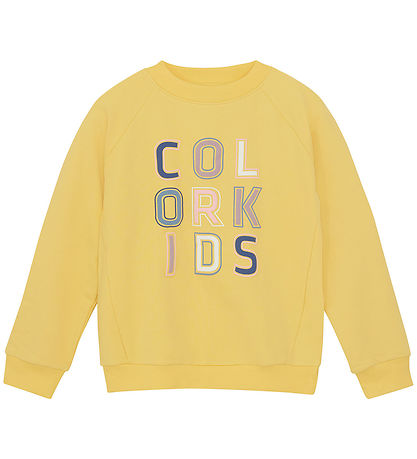 Color Kids Sweatshirt - Banana Cream w. Print Color Kids Sweatshirt - Banana Cream w. Print