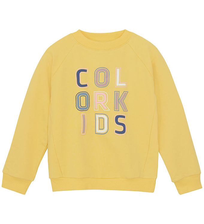 Color Kids Sweatshirt - Banana Cream m. Print
