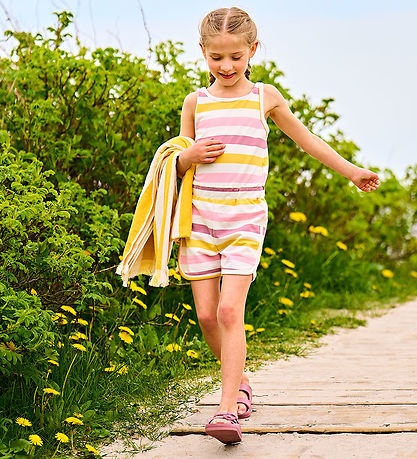 Color Kids Sommerdragt - Coral Blush m. Striber Color Kids Sommerdragt - Coral Blush m. Striber