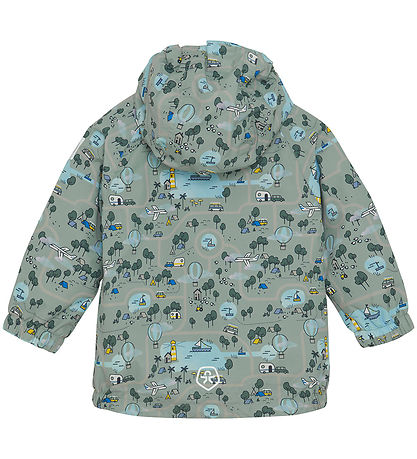Color Kids Sommerjakke - Iceberg green m. Print