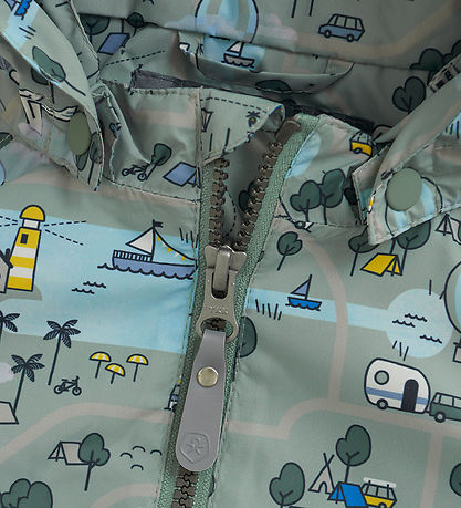 Color Kids Sommerjakke - Iceberg green m. Print