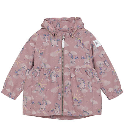 Color Kids Sommerjakke - Woodrose m. Enhjørninger Color Kids Sommerjakke - Woodrose m. Enhjørninger