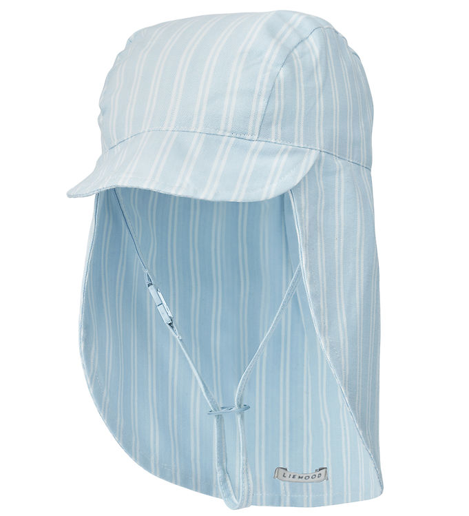 Liewood Legionærhat - Cecilia - Stripe Pure Sky/Creme De La Crem