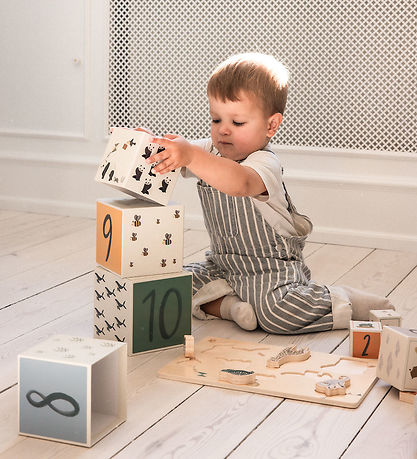 Sebra Stablekasse - World Of Sebra - 10 stk - Beige Sebra Stablekasse - World Of Sebra - 10 stk - Beige