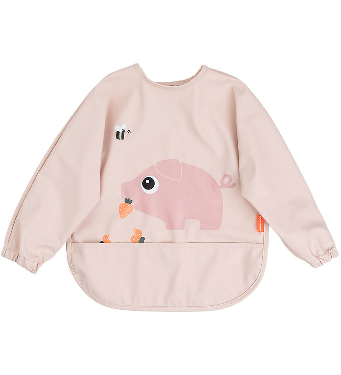 Done by Deer Tiny Farm Hagesmæk med ærmer og lomme - Pudder