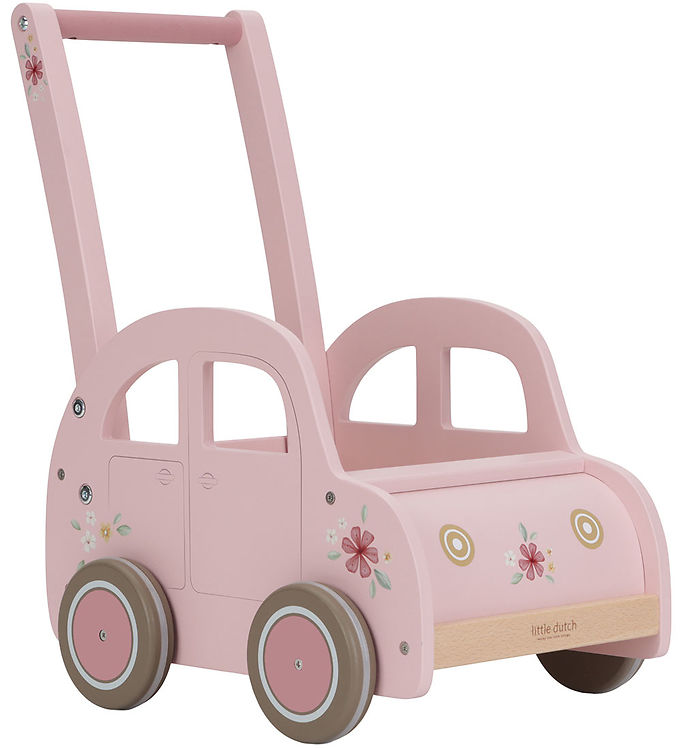 Little Dutch Gåvogn - Bil - Pink
