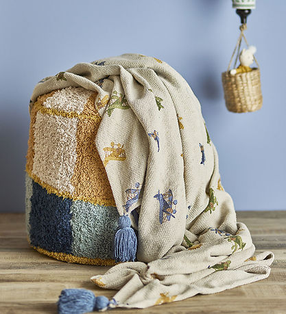 Bloomingville Mini Tæppe - 160x130 cm - Plane Plaid - Nature