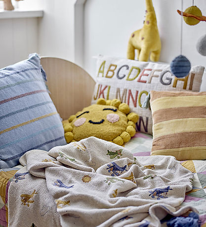 Bloomingville Mini Tæppe - 160x130 cm - Plane Plaid - Nature