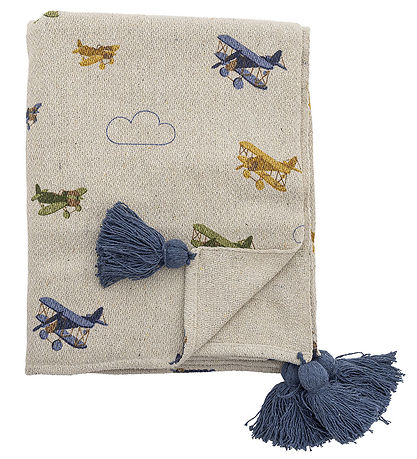 Bloomingville Mini Tæppe - 160x130 cm - Plane Plaid - Nature