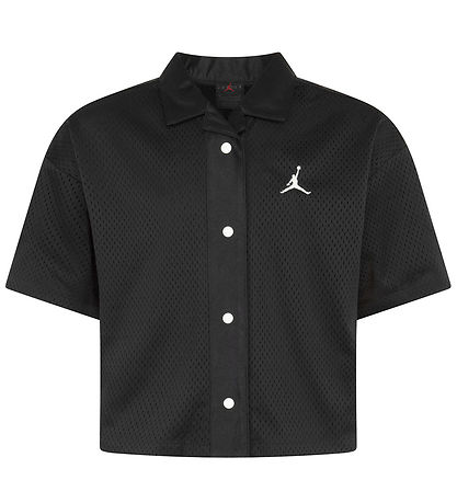 Jordan Overhemd s/s - Dri-Fit - Zwart m. Logo