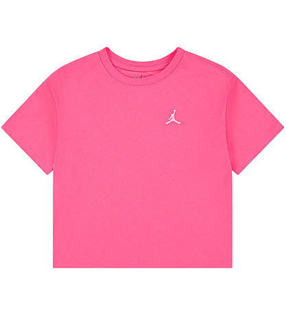 T-Shirt Jordan - Boxy - Hyper Rose av. Logo