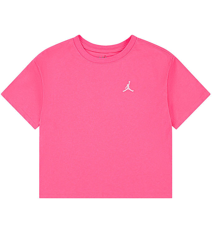 Jordan T-shirt - Boxy - Hyper Pink m. Logo