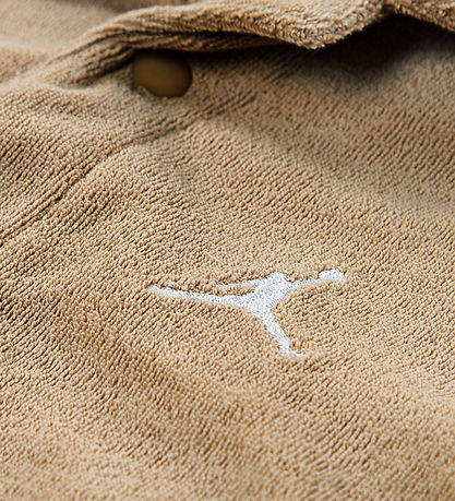 Jordan Shortssæt - Skjorte/Shorts - Frotté - Hemp m. Logo 