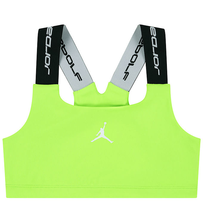 Jordan Sportstop - Dri-Fit - Electric Green m. Logo